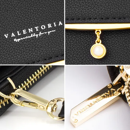 Vista 5 de Valentoria Bolso cruzado pequeño para teléfono celular, cartera de cuero para mujer