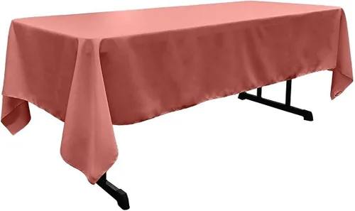 Vista 73 de New Creations Fabric & Foam Inc - Mantel rectangular de popelina de poliéster de 60 pulgadas de ancho por 120 pulgadas de largo. (Avocado)