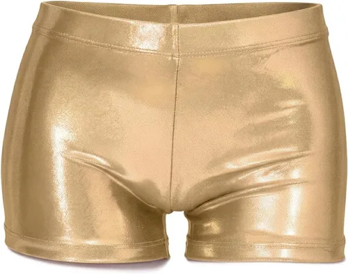 Vista 24 de Shorts de gimnasia para niñas y chicas con brillo, para danza, acrobacias o deportes, de 2-14 años 2 unidades azul profundo