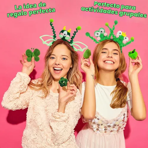 Vista 7 de URSDIART Limpiapipas verdes, 500 piezas, 7 tallos surtidos de chenilla Serie verde