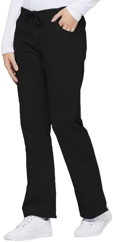 Vista 7 de Dickies - Pantalón cargo de tiro medio para mujer, con cordón, ropa quirúrgica
