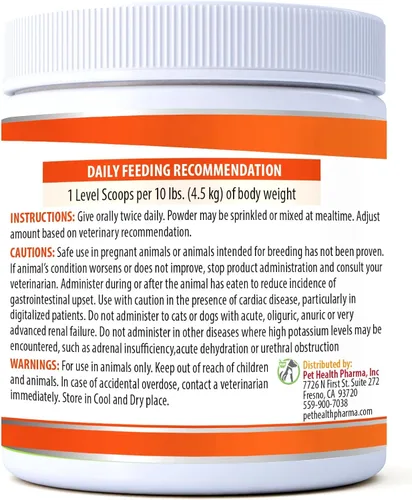 Vista 6 de RenaCare K es para Renal K (gluconato de potasio) Suplemento en polvo de potasio para perros y gatos, (4 onzas) con sabor a hígado de pollo