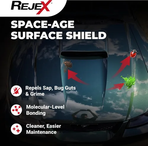 Vista 2 de RejeX Acabado brillante que protege, revestimiento de polímero de larga duración para automóviles, camiones, barcos, caravanas, motocicletas