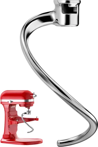 Vista 9 de K45DH - Gancho para masa KitchenAid de 4.5/5 cuartos de galón con cabezal inclinable, gancho de masa de pizza para pan, reemplazo para batidoras
