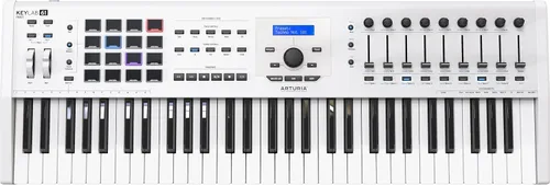 Vista 4 de Arturia KeyLab 61 MkII - Controlador de teclado MIDI USB semipesado de 61 teclas (negro)