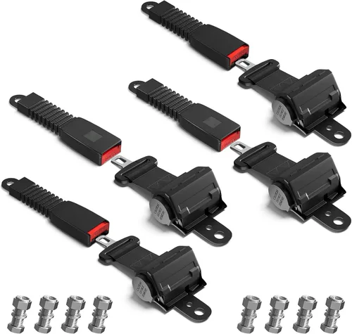 Vista 7 de CLUBRALLY Golf Cart Seat Belts, 40" Retractable Universal Seat Belts Kit for Club Car EZGO Yamaha 2 Set/4 Set