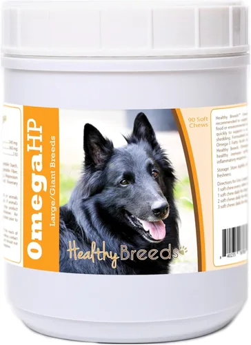 Vista 121 de Healthy Breeds Affenpinscher Omega HP - Masticables suaves para piel y pelaje, 60