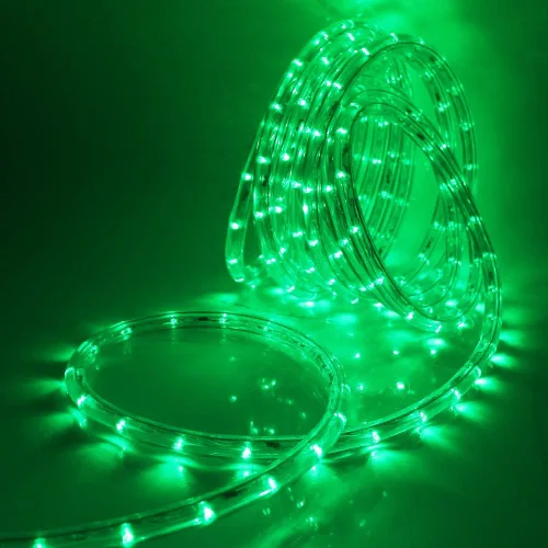 Vista 3 de Cuerda de luces LED, tira de luces LED de 1/2 pulgada, 50 pies/49.2 ft CA 110-130 V resistente al agua con 8 modos de parpadeo/desvanecimiento