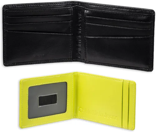 Vista 3 de Calvin Klein Cartera plegable minimalista RFID de cuero para hombre