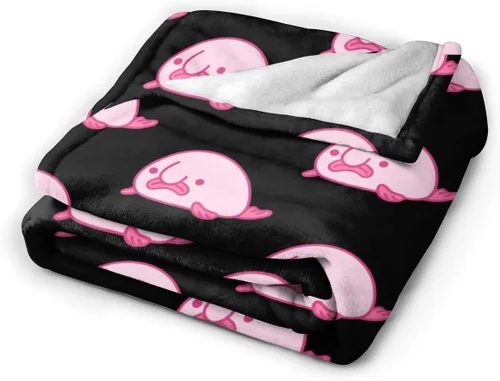 Vista 2 de The Blobfish - Manta de microforro polar ultrasuave para cama de 50 x 40 pulgadas