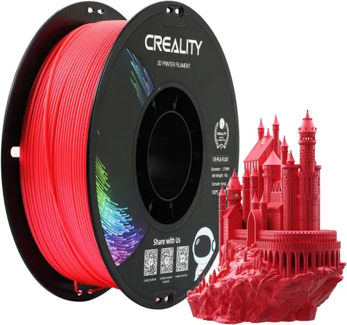 Vista 10 de Creality PLA - Filamento de impresora 3D de 1.75 mm, paquete de filamento para impresoras 3D, resistencia mejorada sin deformación, precisión