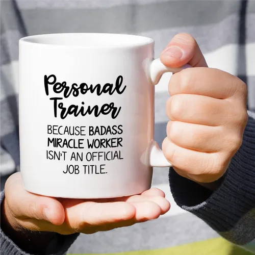 Vista 4 de Retreez Funny Mug - Taza de café de cerámica de 11 onzas para entrenamiento personal del mundo, divertida, sarcasmo, inspirador levantamiento