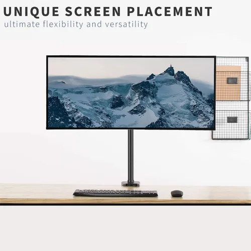 Vista 8 de VIVO Soporte universal para TV de 32 a 55 pulgadas con placa VESA extraíble de 2.953 x 2.953 in a 15.748 x 15.748 in, se adapta a tubos de hasta 2.0