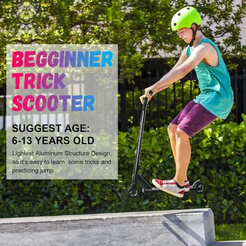 Vista 2 de VOKUL Patinetes profesionales para adolescentes, patinete de acrobacias para niños de 6 años en adelante para BMX nivel de entrada