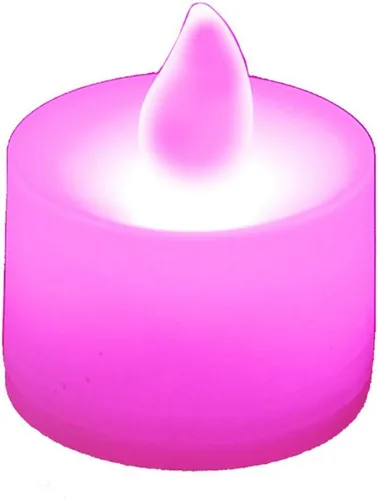 Vista 10 de LumaBase Velas de té a pilas, color morado, juego de 12 Púrpura