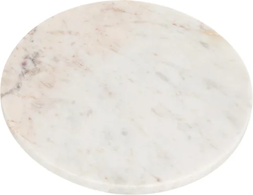Vista 10 de Creative Co-Op - Tabla de cortar o tabla de charcutería redonda de mármol, color beige