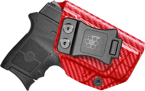 Vista 8 de Amberide IWB Kydex Holster for Smith & Wesson Bodyguard 380 Auto, Concealed Carry, No Optic/No Laser, Adjustable Cant, Posi-Click Retention, Made in