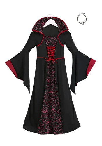 Vista 6 de Disfraz infantil de vampiro real Multicolor