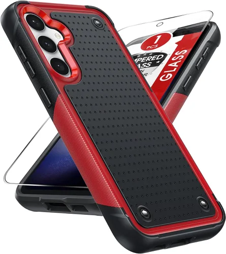Vista 22 de LeYi Funda para Galaxy S21 FE-5G: Funda Samsung S21 FE con protector de pantalla, doble capa protectora de policarbonato duro y TPU suave Android