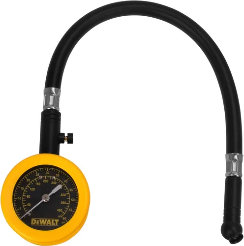 Vista 3 de DEWALT Manómetro de dial analógico con válvula de purga, manguera de 12 pulgadas y mandril giratorio (DXCM032-0149)