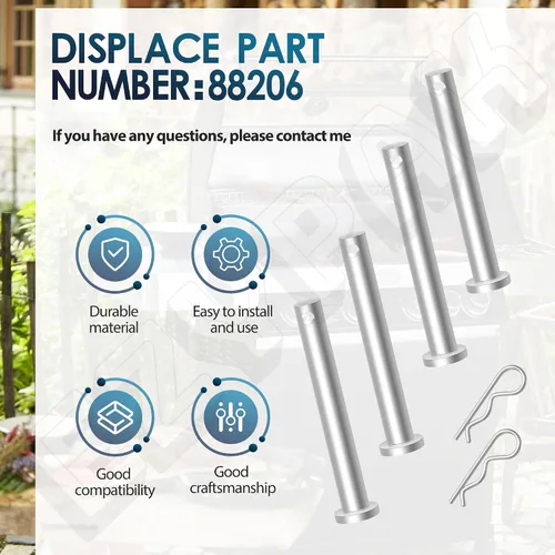 Vista 7 de Paquete de 4 herramientas de montaje de tapa de parrilla compatibles con parrillas Weber 88206, se adapta a muchos modelos de parrillas Genesis