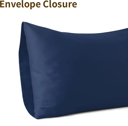 Vista 162 de Juego de 2 fundas de almohada 100% de algodón egipcio, fundas de almohada refrescantes de 400 hilos, fundas de almohada suaves y transpirables
