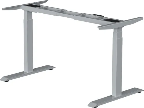 Vista 7 de Fromann Marco de escritorio eléctrico de doble motor, patas de 3 niveles, altura ajustable, con puertos USB A+ C, base de escritorio para el hogar
