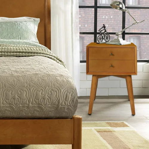 Vista 5 de Crosley Furniture Landon - Mesita de noche con cajón, bellota
