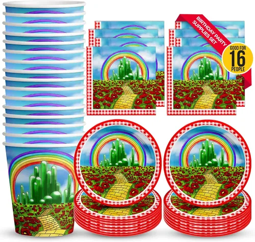 Vista 20 de Juego de suministros para fiesta de cumpleaños de Alicia en el país de las maravillas – Alicia en el país de las maravillas – 1er cumpleaños