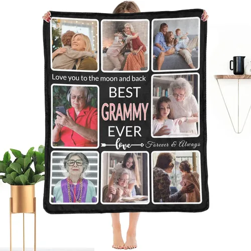 Vista 21 de Regalos para Tías Manta Personalizada con Foto, Haz una Manta Personalizada para Tías con Imagen Recuerdos Personalizados Souvenir Manta de Las