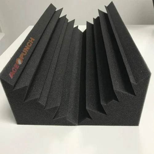 Vista 4 de 4 piezas de espuma de aislamiento acústico acústico de trampa de bajo largo negro 4.7 "x 4.7" x 18.8" AP1138 Trampa de bajo largo negro Ap1138