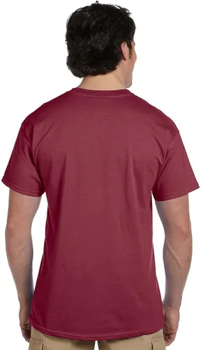 Vista 3 de Hanes Playera ecológica, de tela cómoda de mezcla de algodón y poliéster, de 5.2 onzas.