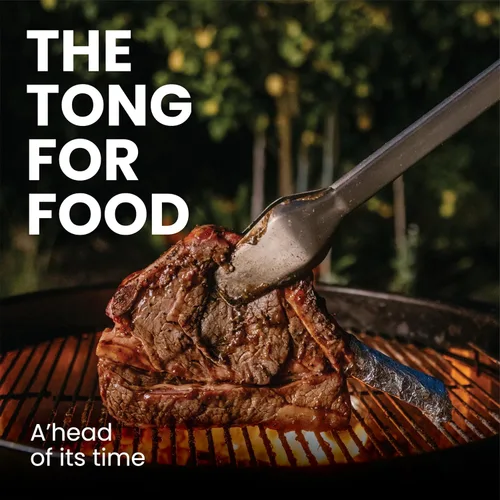 Vista 5 de Donkey Tong - Pinzas para barbacoa de 27 pulgadas de largo, pinzas resistentes para asar a la parrilla, ahumar, carbón y cocinar al aire libre