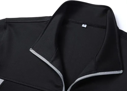 Vista 3 de PUMPITU Conjunto deportivo casual de manga larga para hombre, sudadera con cremallera completa, chaqueta y pantalones para correr, trajes de 2 piezas
