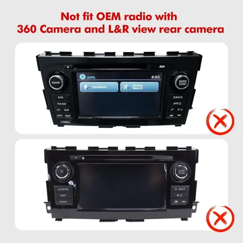 Vista 8 de Estéreo de coche Android 13 con pantalla táctil IPS de 9 pulgadas para Nissan Altima 2014-2018 con CarPlay inalámbrico y Android Auto 4+64GB Radio