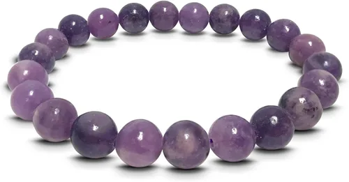 Vista 248 de Gem Avenue Handmade Round Bead Stretch Bracelet Unisex Natural Stone Beaded Jewelry for Men & Women, Elastic Wristband for Daily Wear