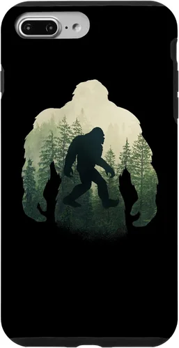 Vista 12 de Sasquatch Yeti Figure Nature Double Exposure Bigfoot Case for iPhone 17