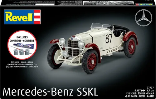 Vista 7 de Revell Mercedes Benz SSKL Vintage Race Car - Juego de arranque todo