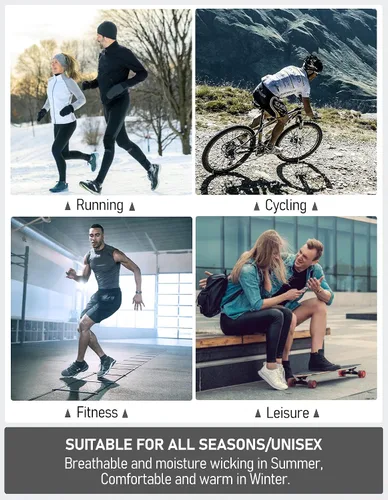 Vista 6 de Airacker Ankle Athletic Running Socks Cushioned Breathable Low Cut Sports Tab Socks for Men and Women (6 Pairs)