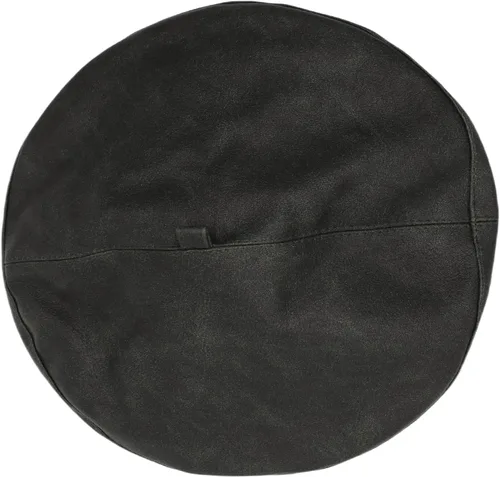 Vista 7 de MINGSEECESS Mujeres PU cuero francés negro boina sombrero Causal Beanie Hat Cinturón-marrón