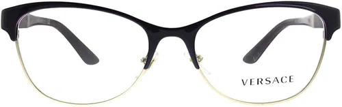 Vista 2 de Versace VE 1233Q 1418 - Gafas de ojo de gato de metal dorado pálido 2087in