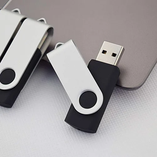 Vista 2 de Aiibe Paquete de 2 unidades flash USB de 8 GB, unidades flash USB 2.0 USB 2.0, unidades de memoria con cremallera a granel (negro)