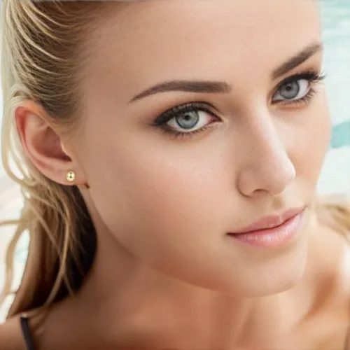 Vista 6 de Aretes de bola de oro para mujer, aretes de circonita cúbica de oro de 14 quilates, hipoalergénicos, sin níquel