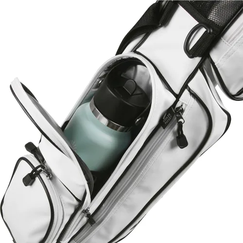 Vista 5 de Orlimar Pitch 'N Putt Elite - Bolsa de golf de piel sintética con soporte Synthetic Leather, Lightweight, Small, Carry Handle, Rain Hood Cover