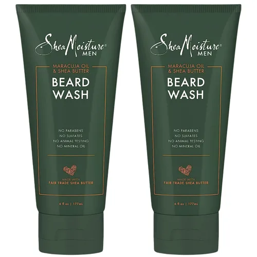 Vista 3 de SheaMoisture - Jabón para barba para barbas completas - Aceite de maracuja y manteca de karité para una limpieza profunda y refrescante - 6 oz