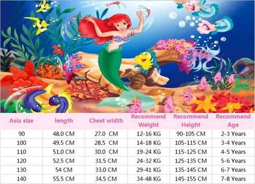 Vista 2 de Traje de baño de sirena para niñas, pequeña princesa con volantes, traje de baño de una pieza, vacaciones de verano para niños de 3 a 7 años