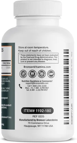 Vista 7 de Bronson Vitamina D3 10,000 UI (250 MCG) para función muscular saludable y apoyo inmunológico, sin OGM, 180 tabletas