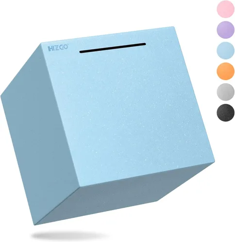 Vista 9 de Alcancía para adultos hizgo - Alcancía para adultos debe romperse para abrirse - Caja de ahorro de dinero de acero inoxidable - Caja de ahorro