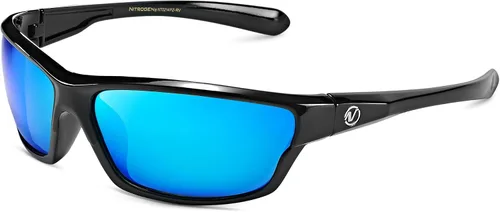 Vista 47 de Nitrogen Gafas de sol deportivas polarizadas envolventes para hombres y mujeres, UV400, para conducir, pescar, correr, gafas de sol