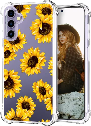 Vista 35 de Hungo Funda compatible con Samsung Galaxy S25 Plus / S24 Plus, diseño femenino estético de diseño femenino S24+ S25+ de astronauta de dibujos